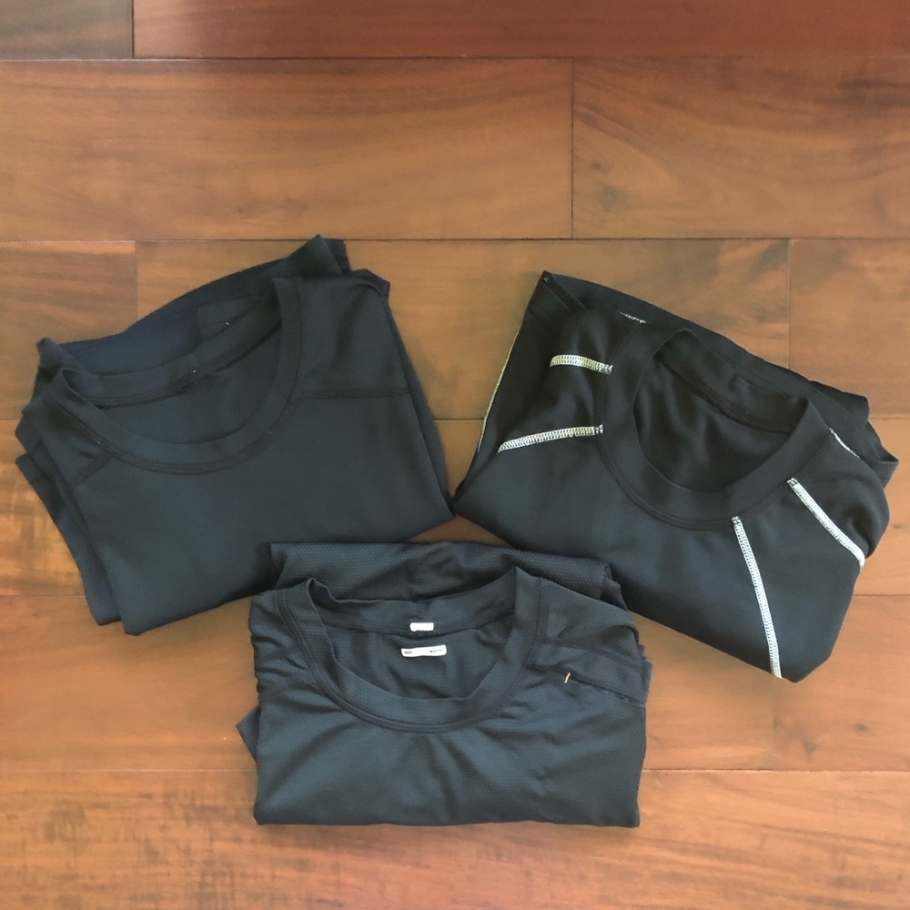 Lot of 3 Men’s XLT Lululemon Shortsleeved Shirts
